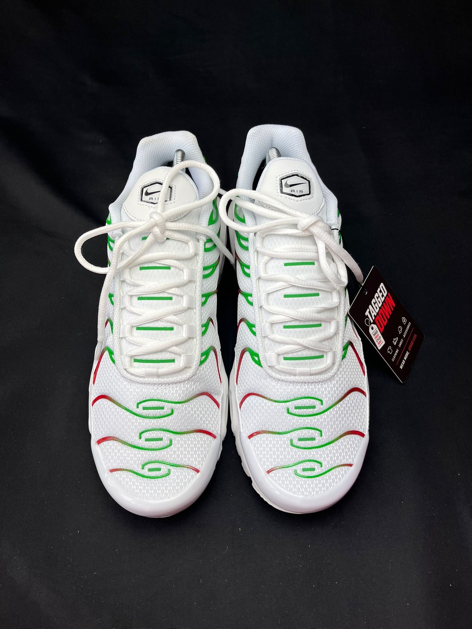 Nike Air Max Plus TN White Green Red Trainers