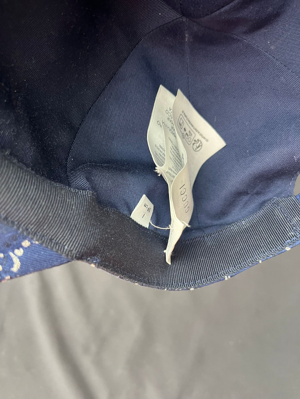 Gucci Blue GG Monogram Cap