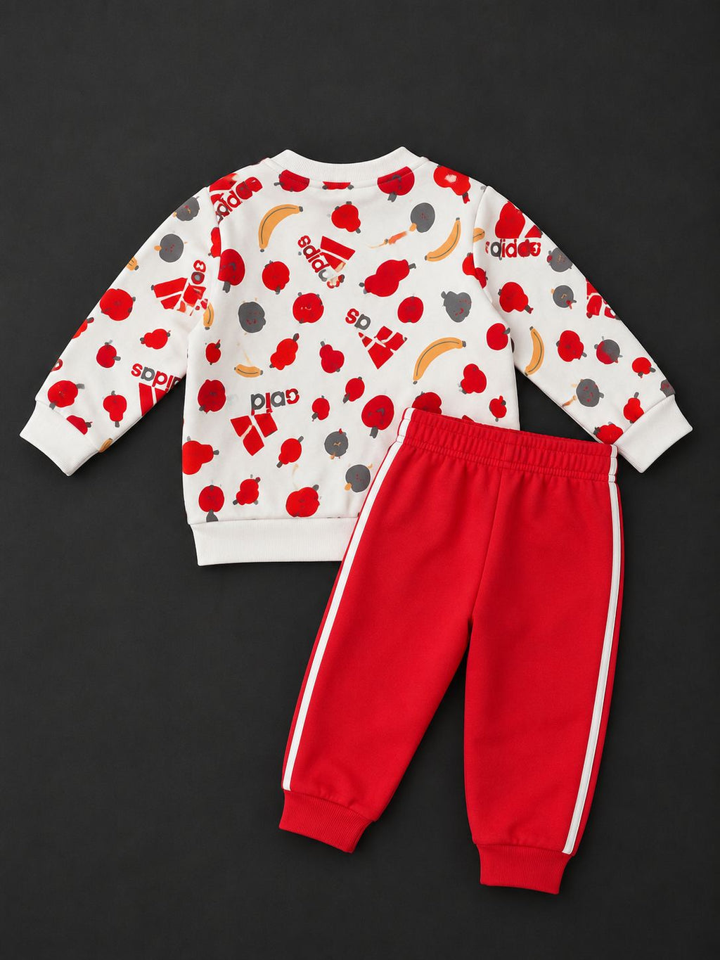 Infant adidas White & Red Fruit Print Tracksuit