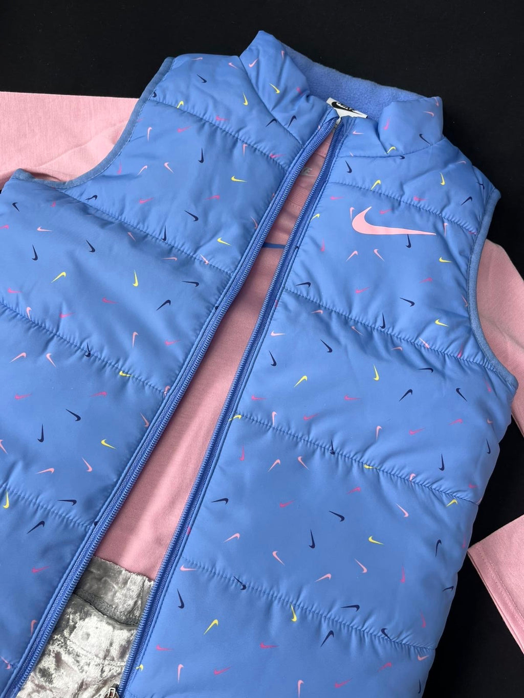 Girls Nike Blue 3 Piece Gilet Set