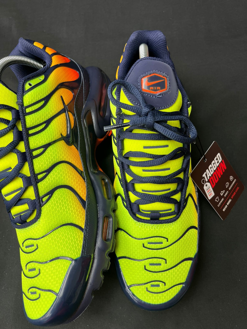 Nike Air Max Plus TN Volt Total Orange Obsidian Trainers