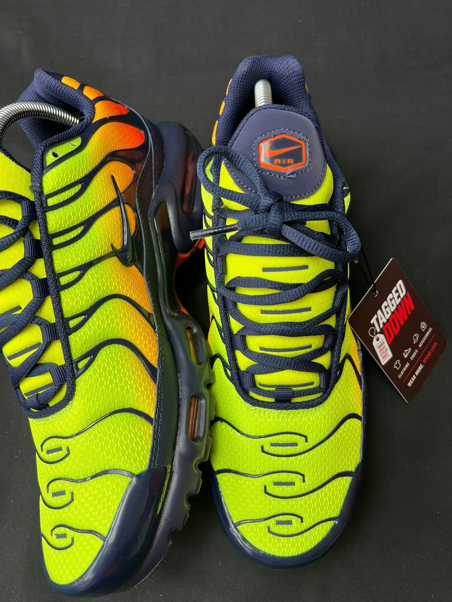 Nike Air Max Plus TN Volt Total Orange Obsidian Trainers