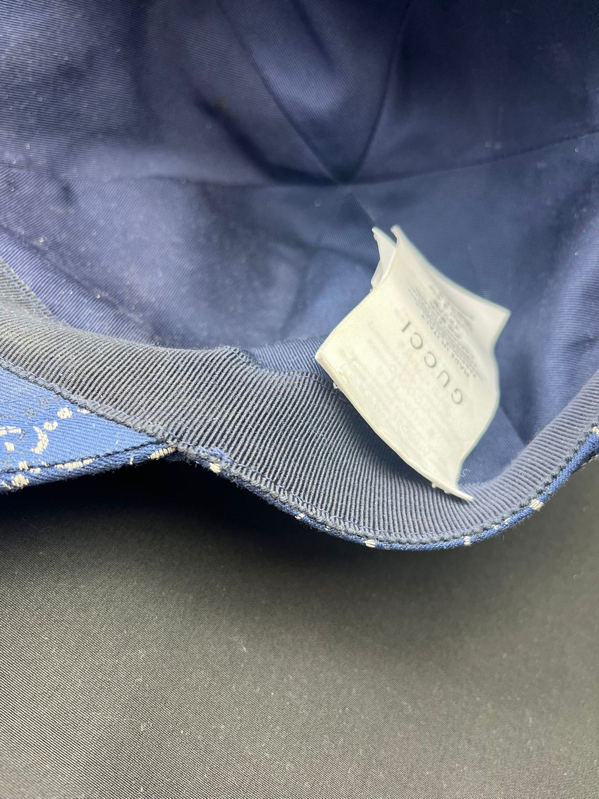 Gucci Blue GG Monogram Cap