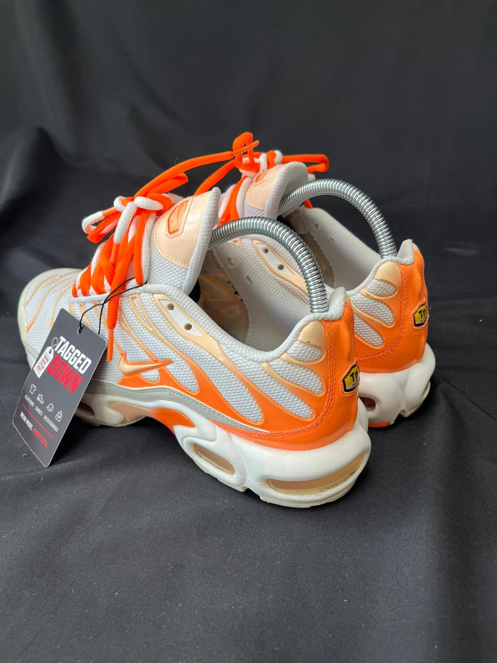 Nike Air Max Plus TN White Orange Trainers