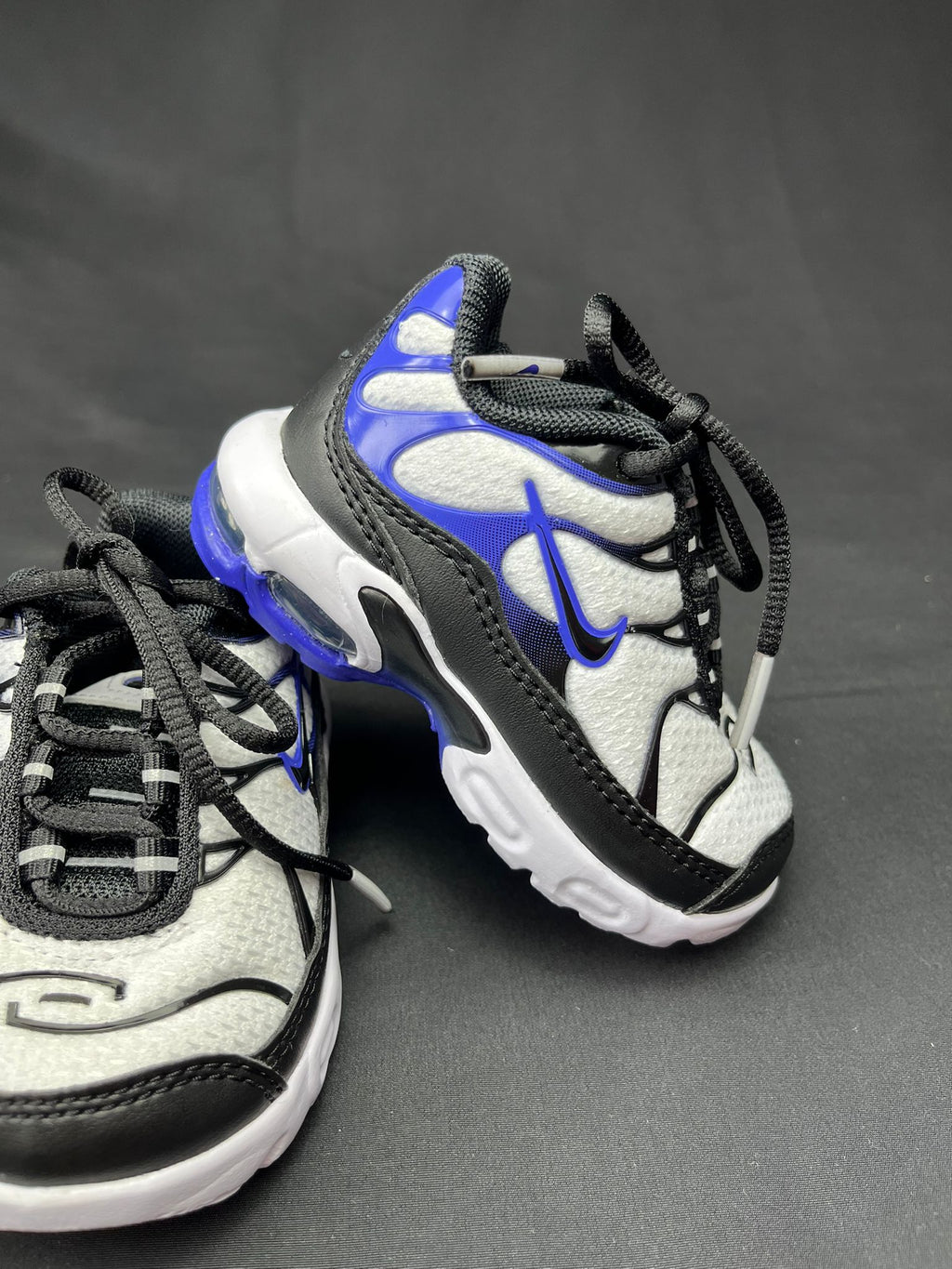 Infant Nike TN White Black Royal Blue Trainers