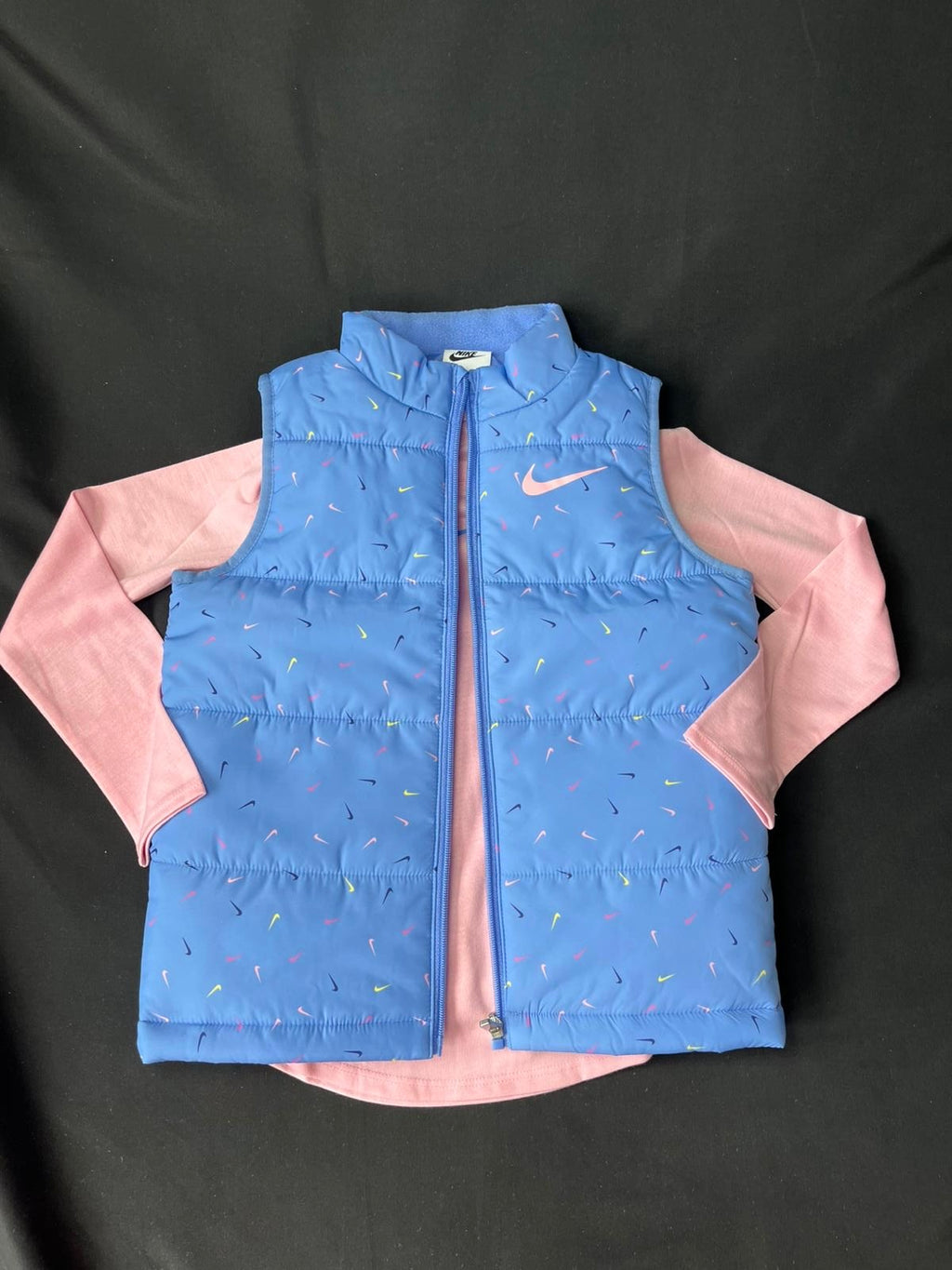 Girls Nike Blue 3 Piece Gilet Set