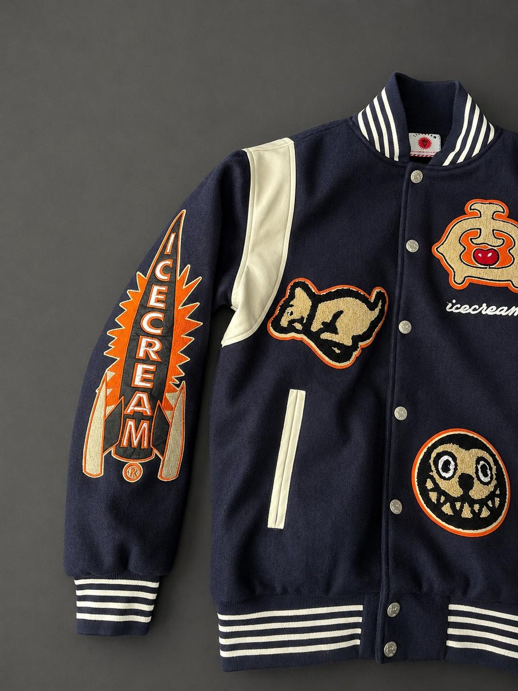 Billionaire Boys Club Ice Cream Varsity Jacket – Navy