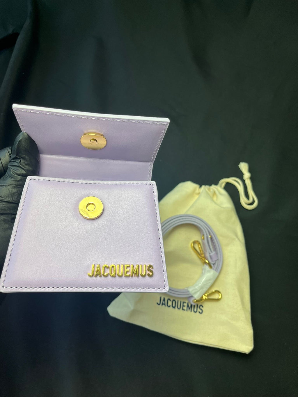 Jacquemus Le Chiquito Mini Lilac Leather Handbag