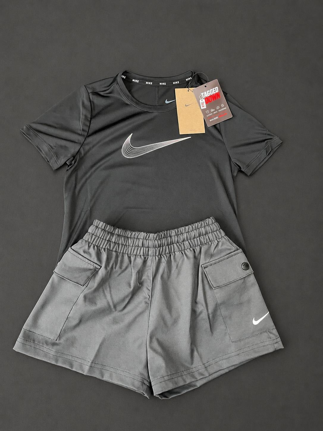 Girls Nike Cargo Shorts Set