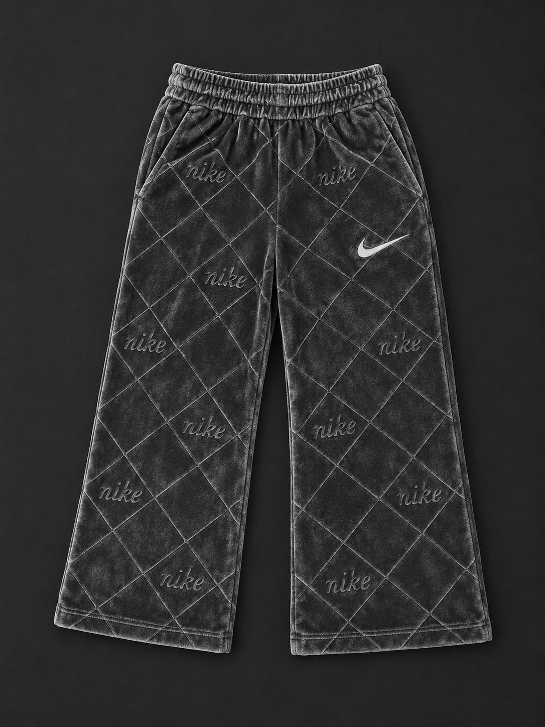 Infant Nike Black Velour Tracksuit