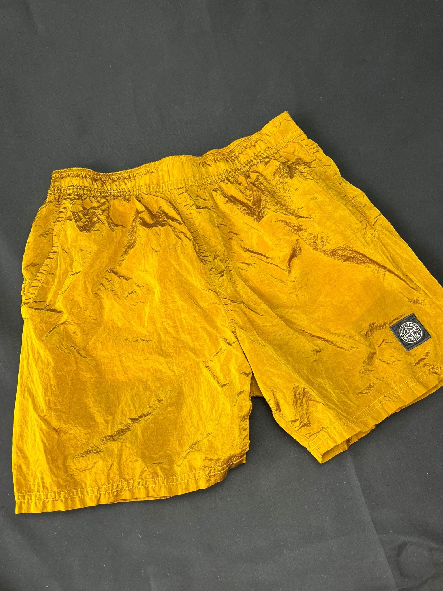 Stone Island Nylon Metal Burnt Orange Swim Shorts