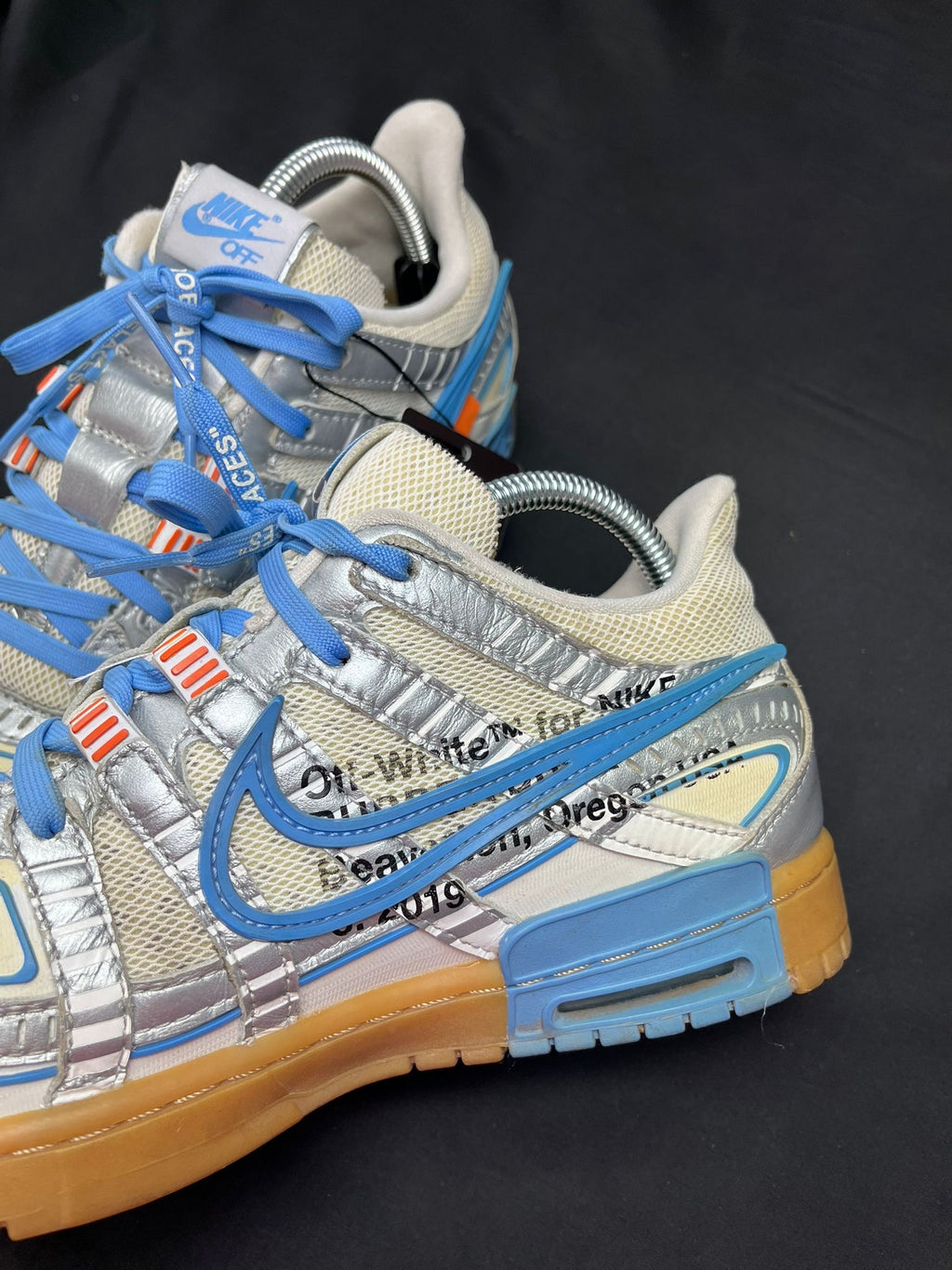 Nike x Off-White Rubber Dunk Silver Blue Trainers