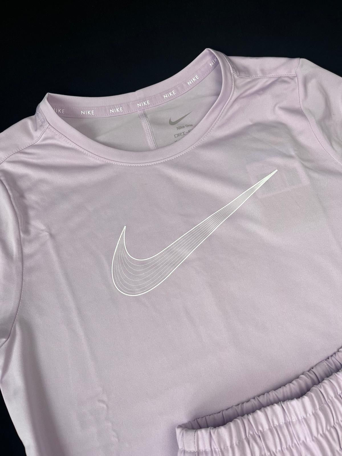 Girls Nike Cargo Shorts Set Lilac