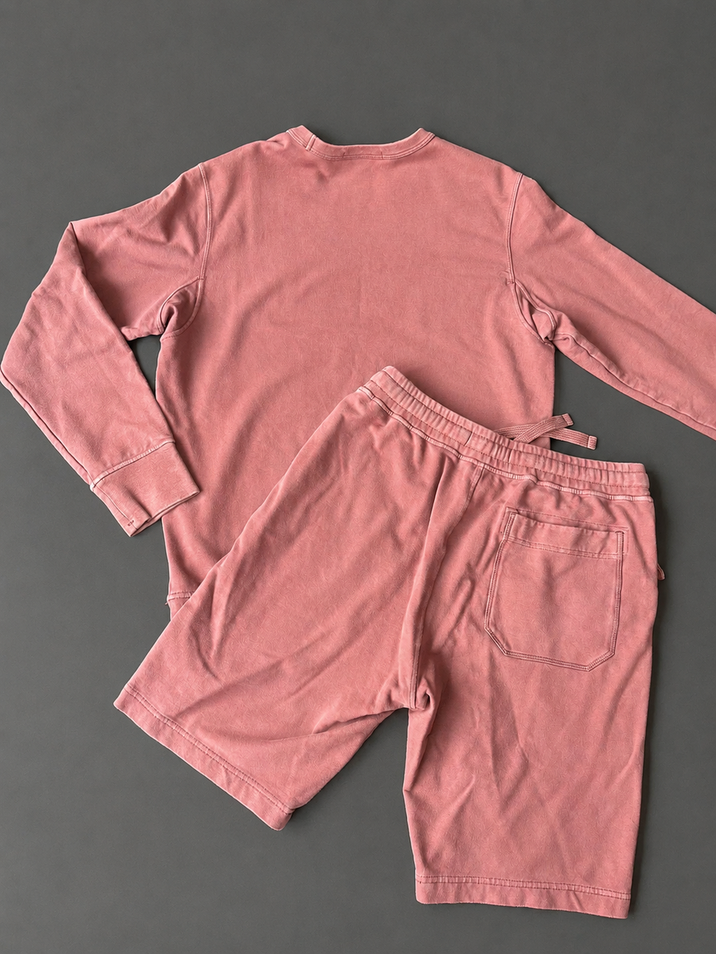 Stone Island Garment Dyed Sweatshirt & Shorts Set