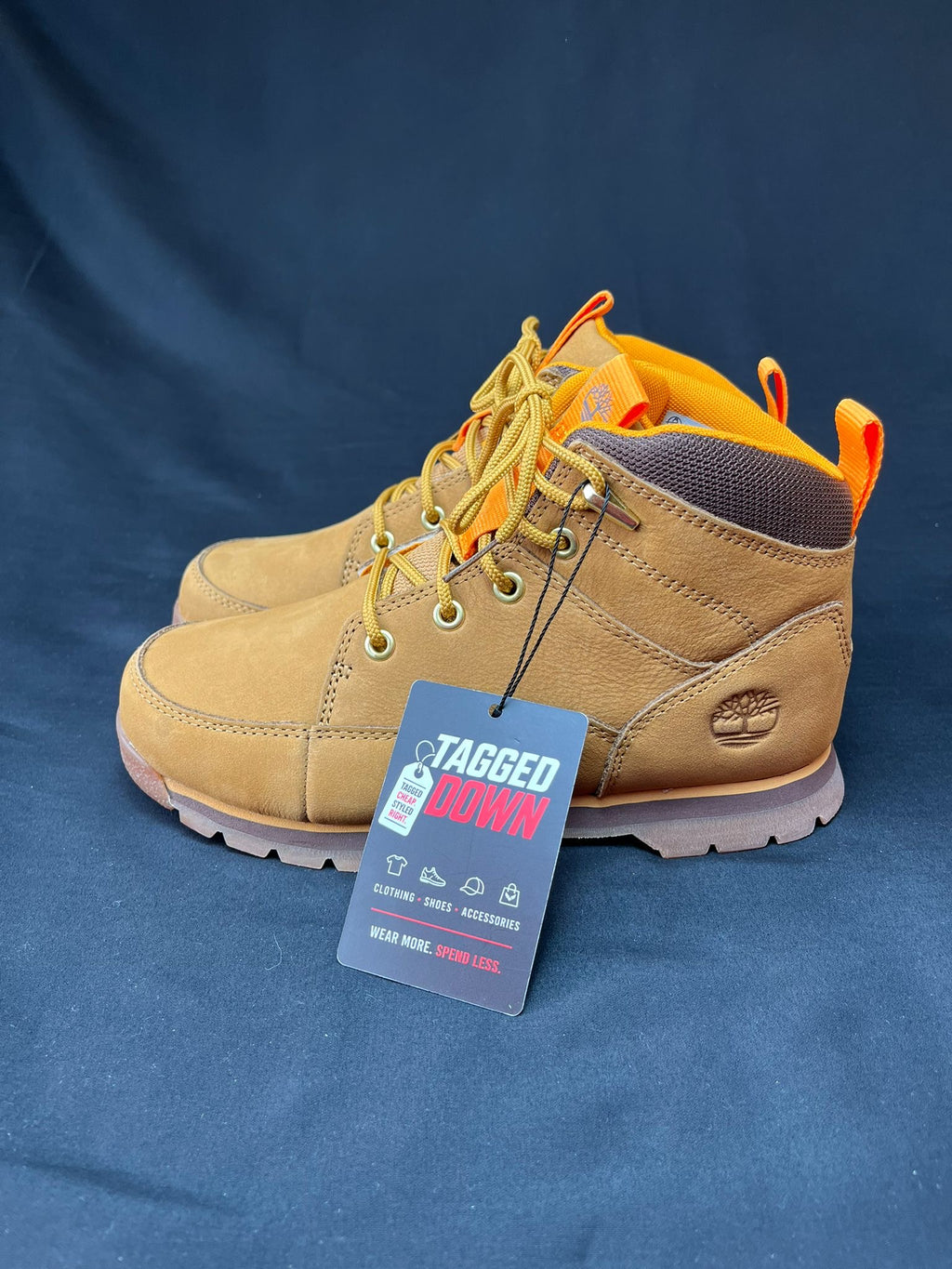Timberland Junior 6-Inch Wheat Nubuck Boots