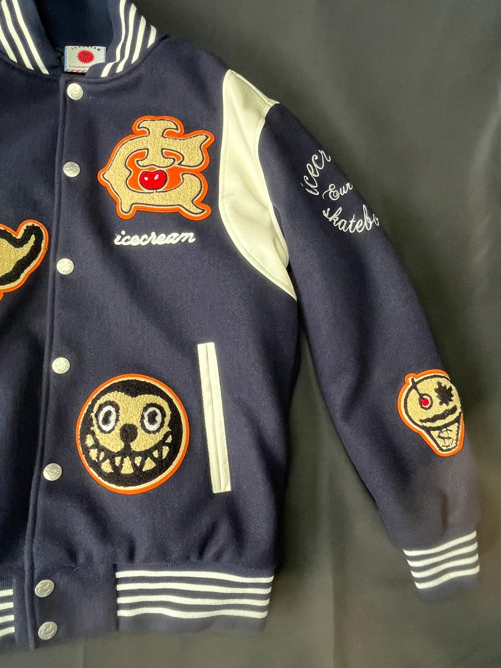 Billionaire Boys Club Ice Cream Varsity Jacket – Navy