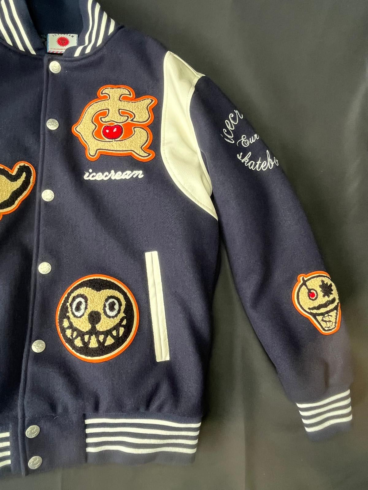 Billionaire Boys Club Ice Cream Varsity Jacket – Navy