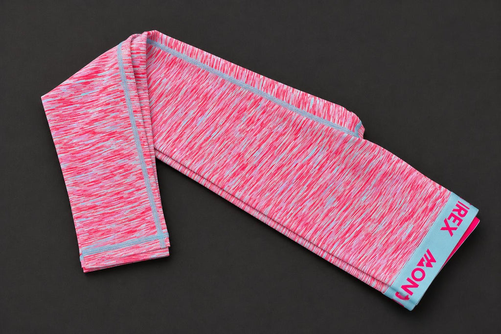 Montirex Girls Pink Marl Performance Leggings