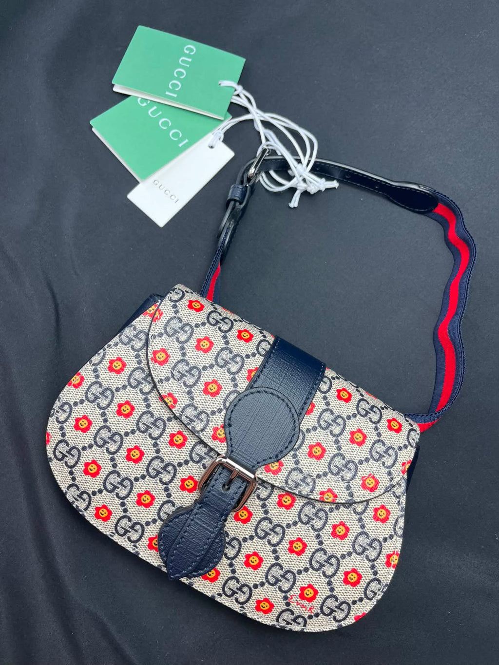 Kids Gucci GG Floral Belt Bag