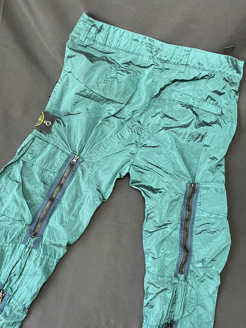 Stone Island Nylon Metal Turquoise Cargo Pants