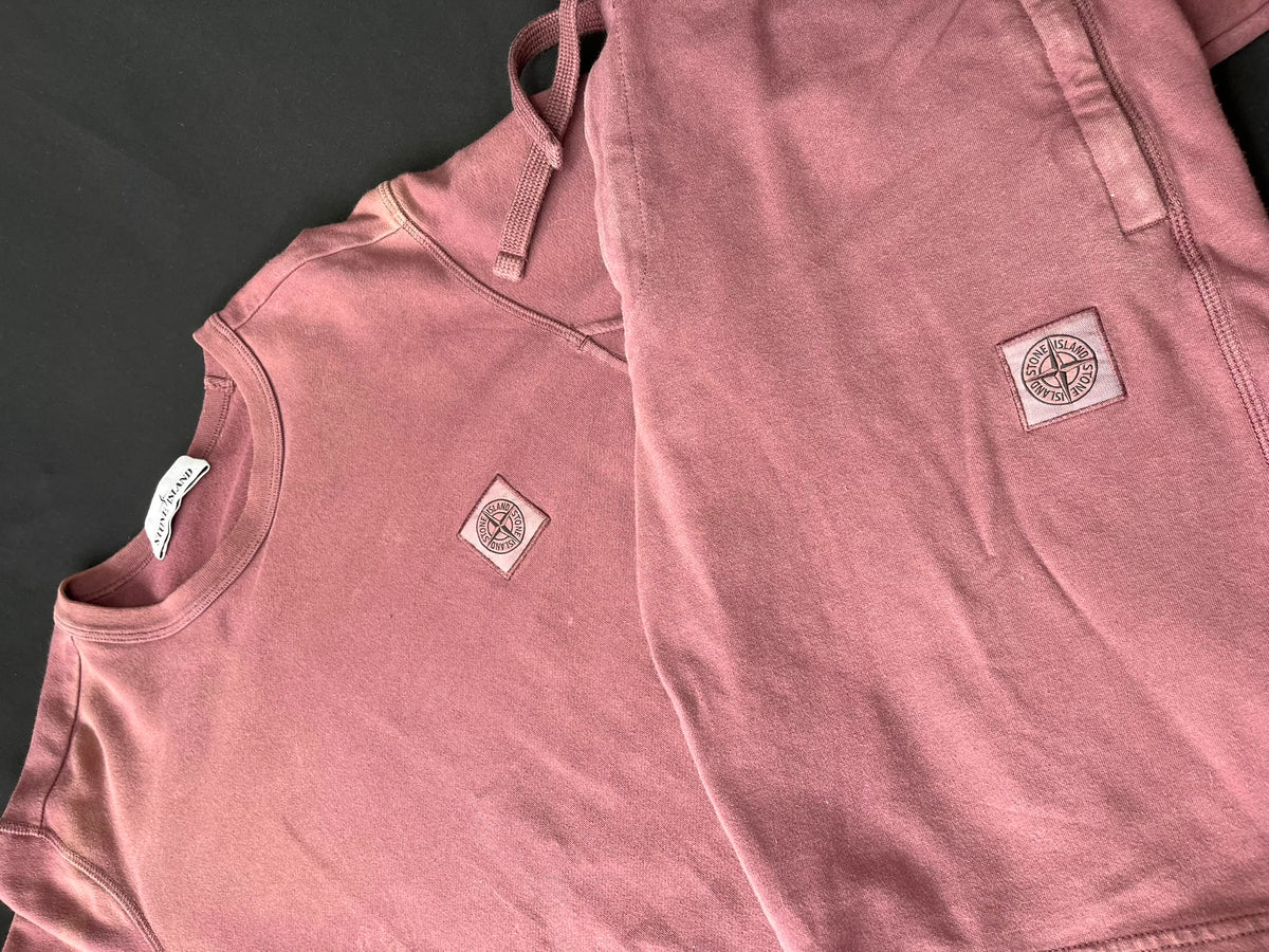 Stone Island Garment Dyed Sweatshirt & Shorts Set