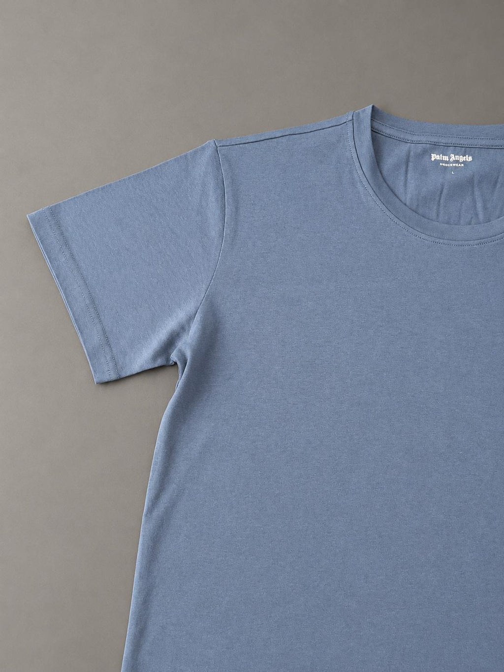 Palm Angels Navy Blue Slim Fit T-Shirt