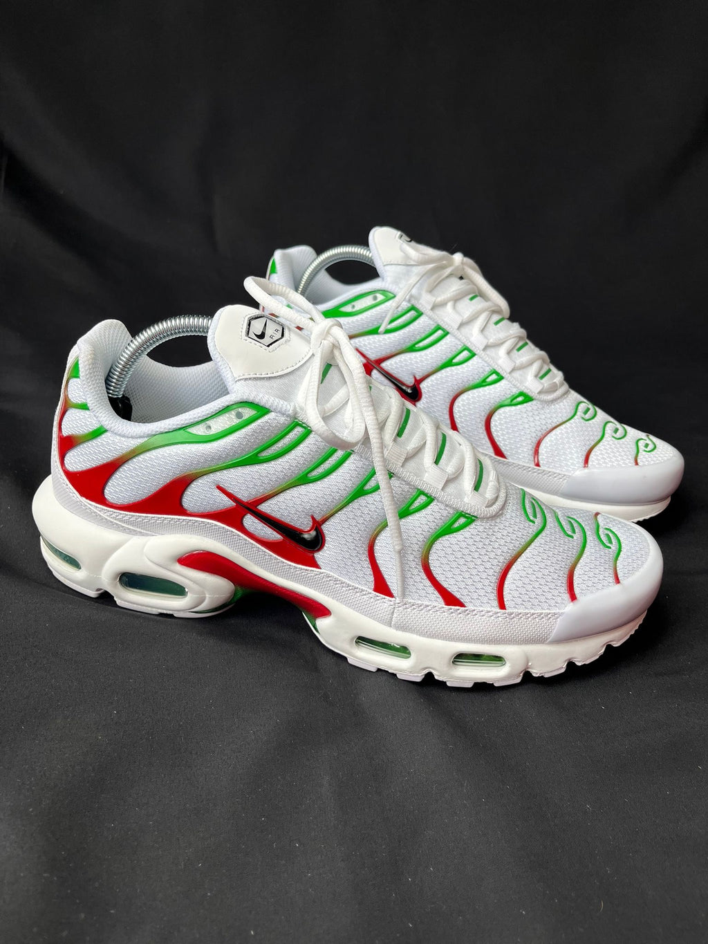 Nike Air Max Plus TN White Green Red Trainers
