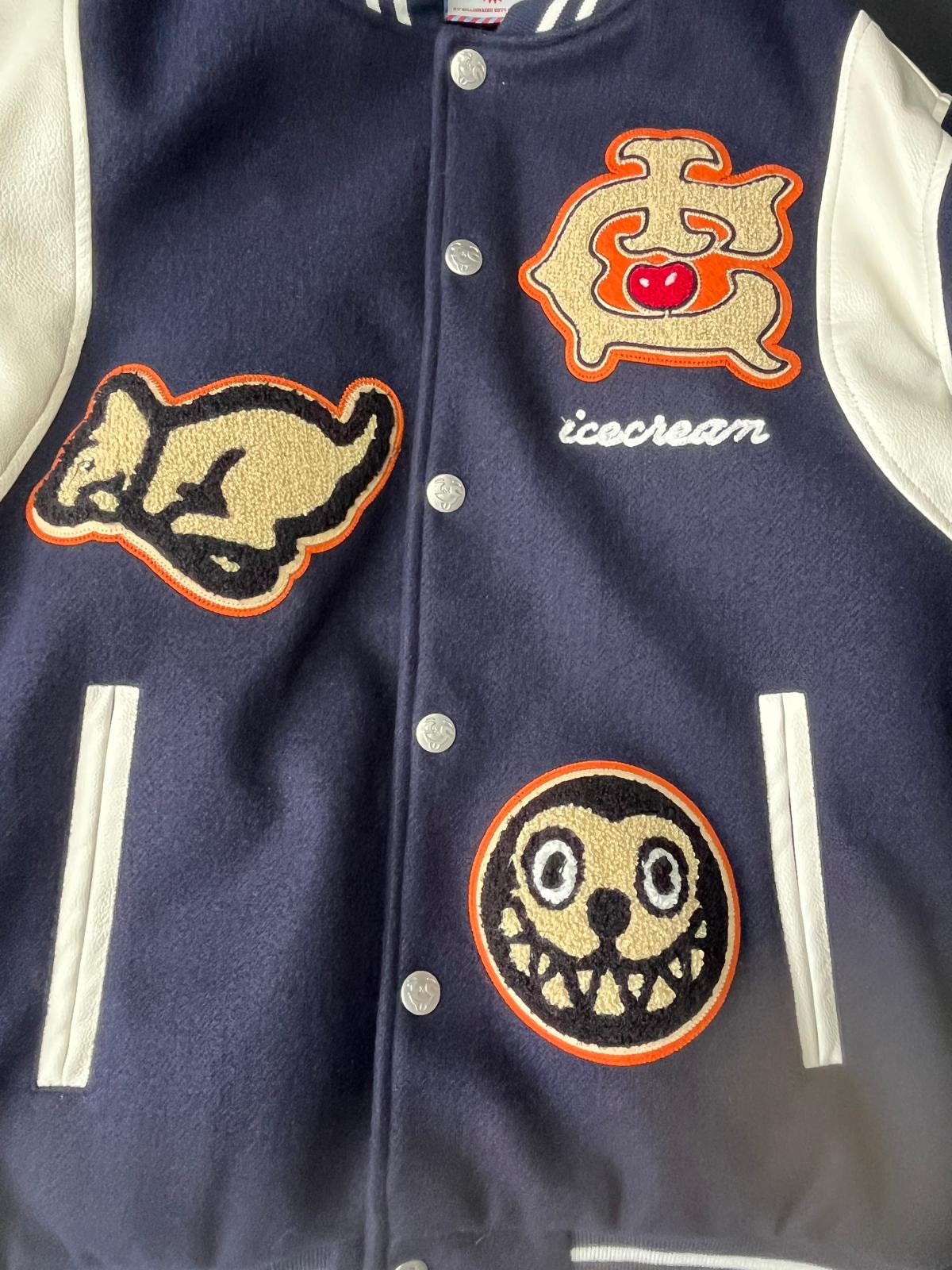 Billionaire Boys Club Ice Cream Varsity Jacket – Navy