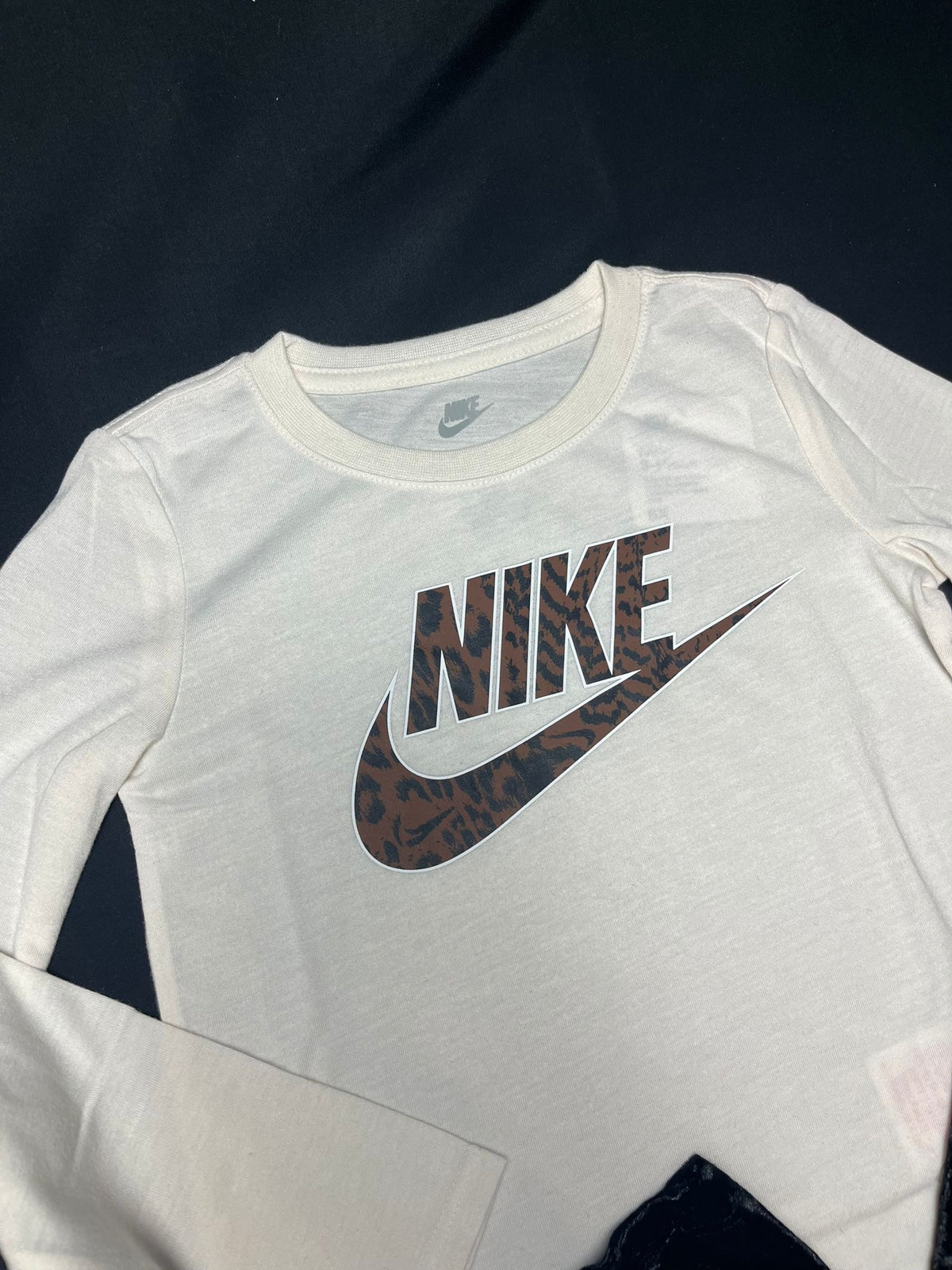 Girls Nike Leopard Print 3 Piece Gilet Set Black