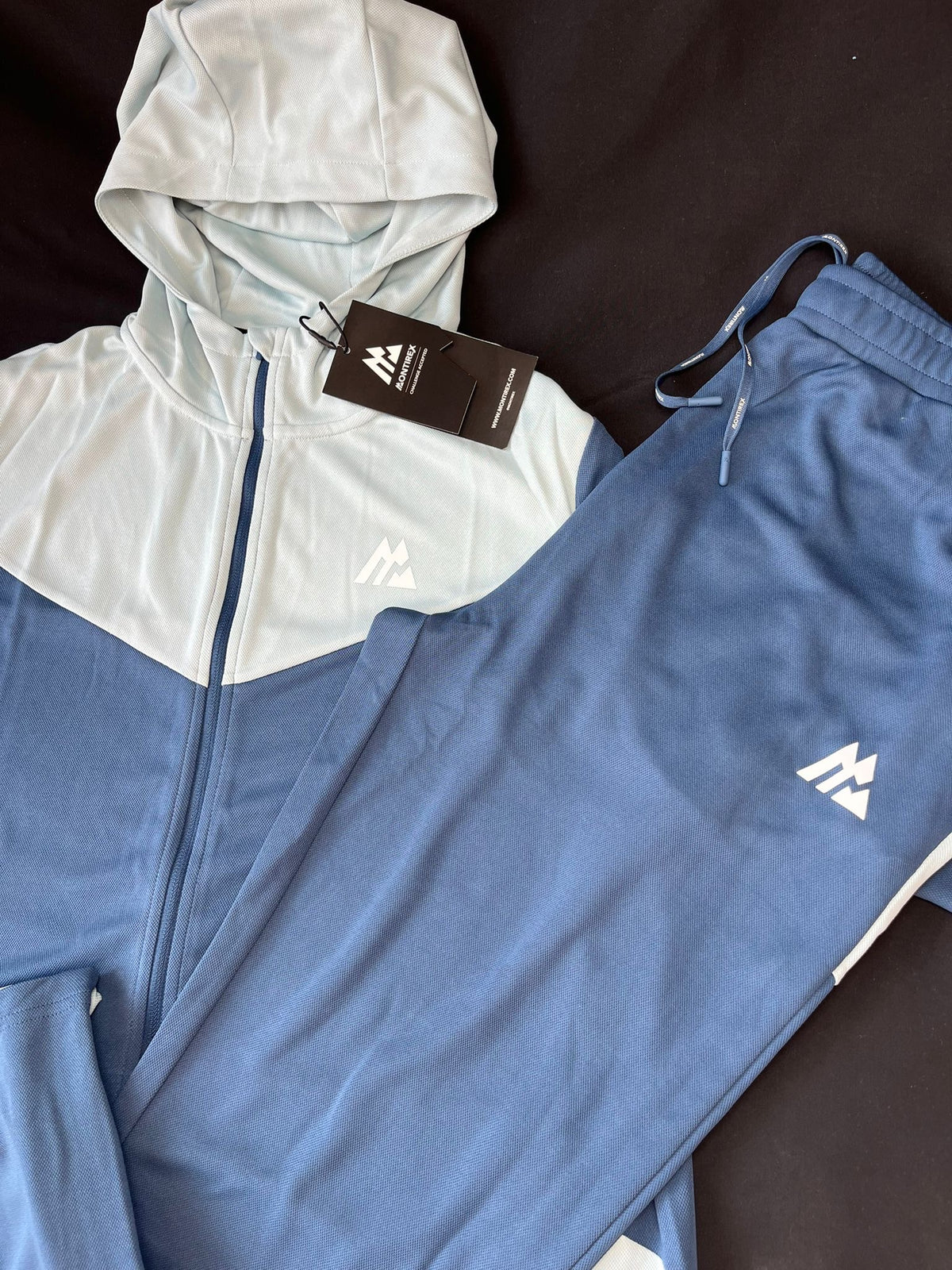 Montirex Men’s Blue & Light Blue Full Tracksuit