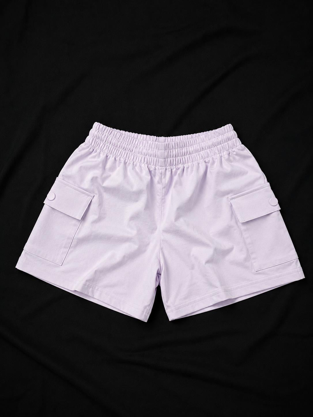 Girls Nike Cargo Shorts Set Lilac