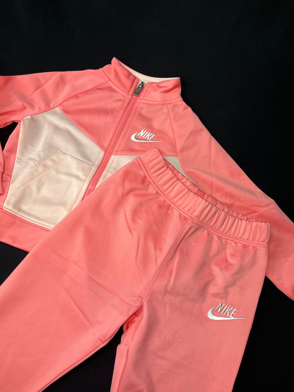 Kids Nike Coral Beige Tracksuit
