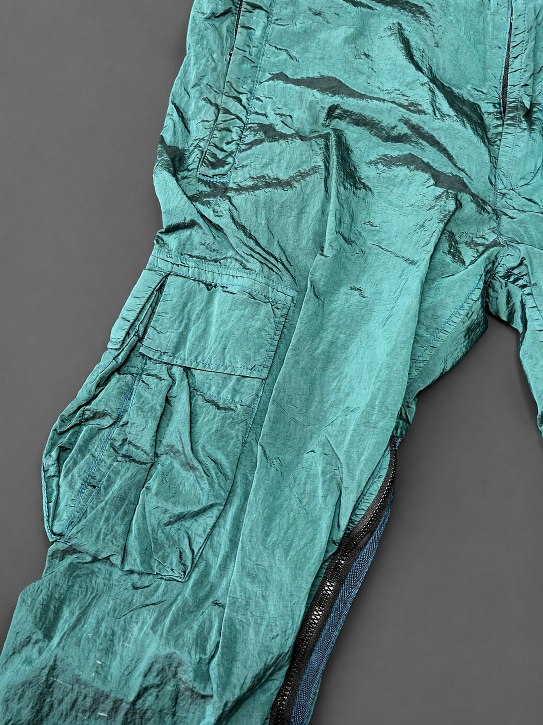Stone Island Nylon Metal Turquoise Cargo Pants