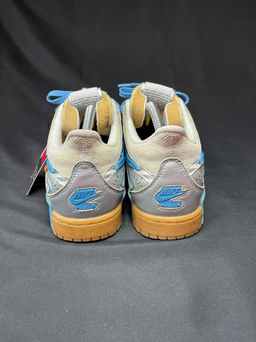 Nike x Off-White Rubber Dunk Silver Blue Trainers