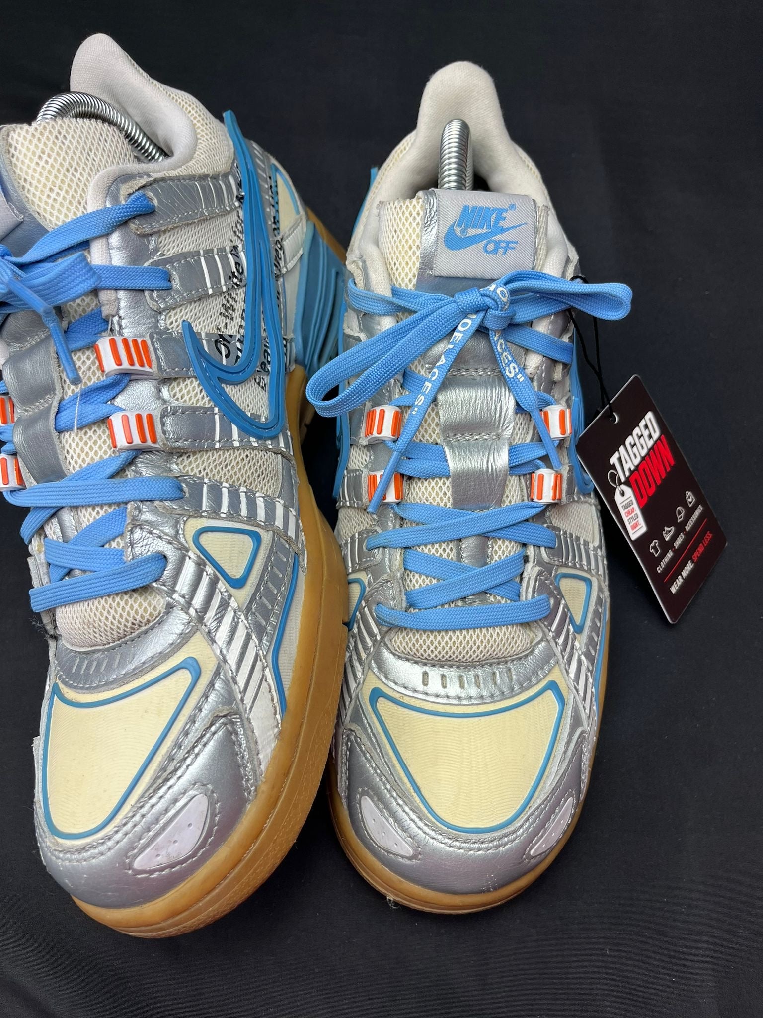 Nike x Off-White Rubber Dunk Silver Blue Trainers