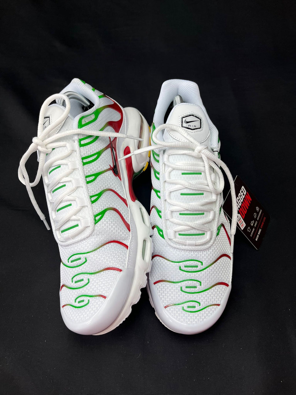 Nike Air Max Plus TN White Green Red Trainers