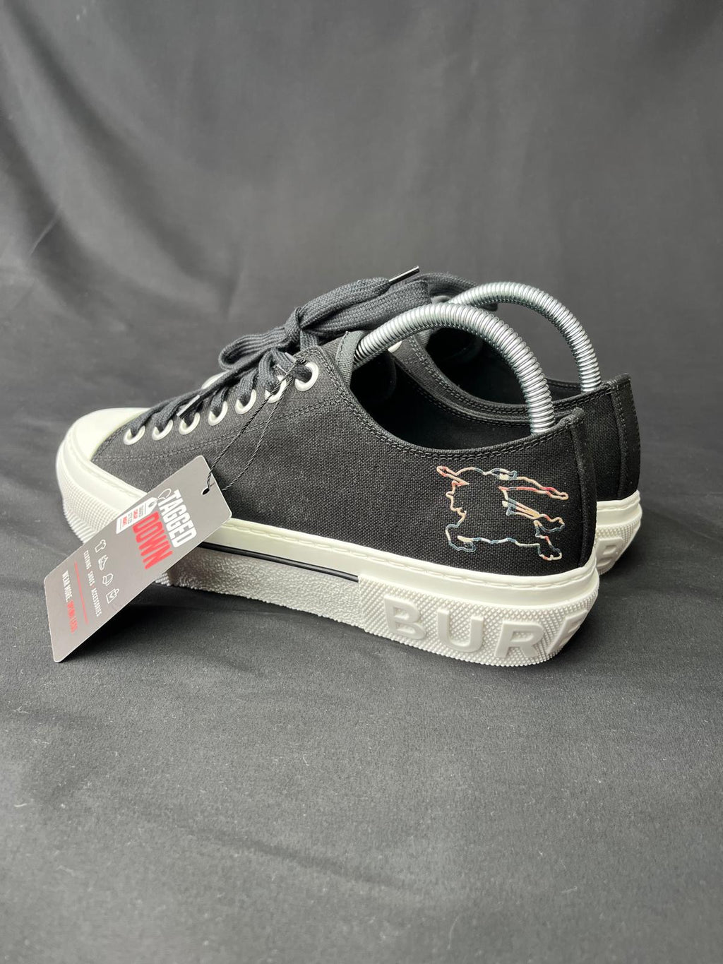 Burberry Jack Low Canvas Trainers – Black
