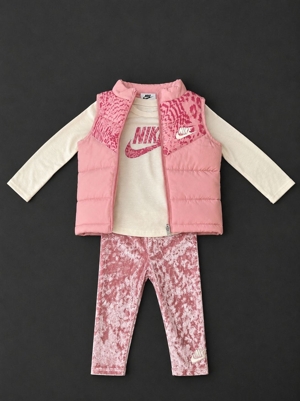 Girls Nike Pink 3 Piece Set