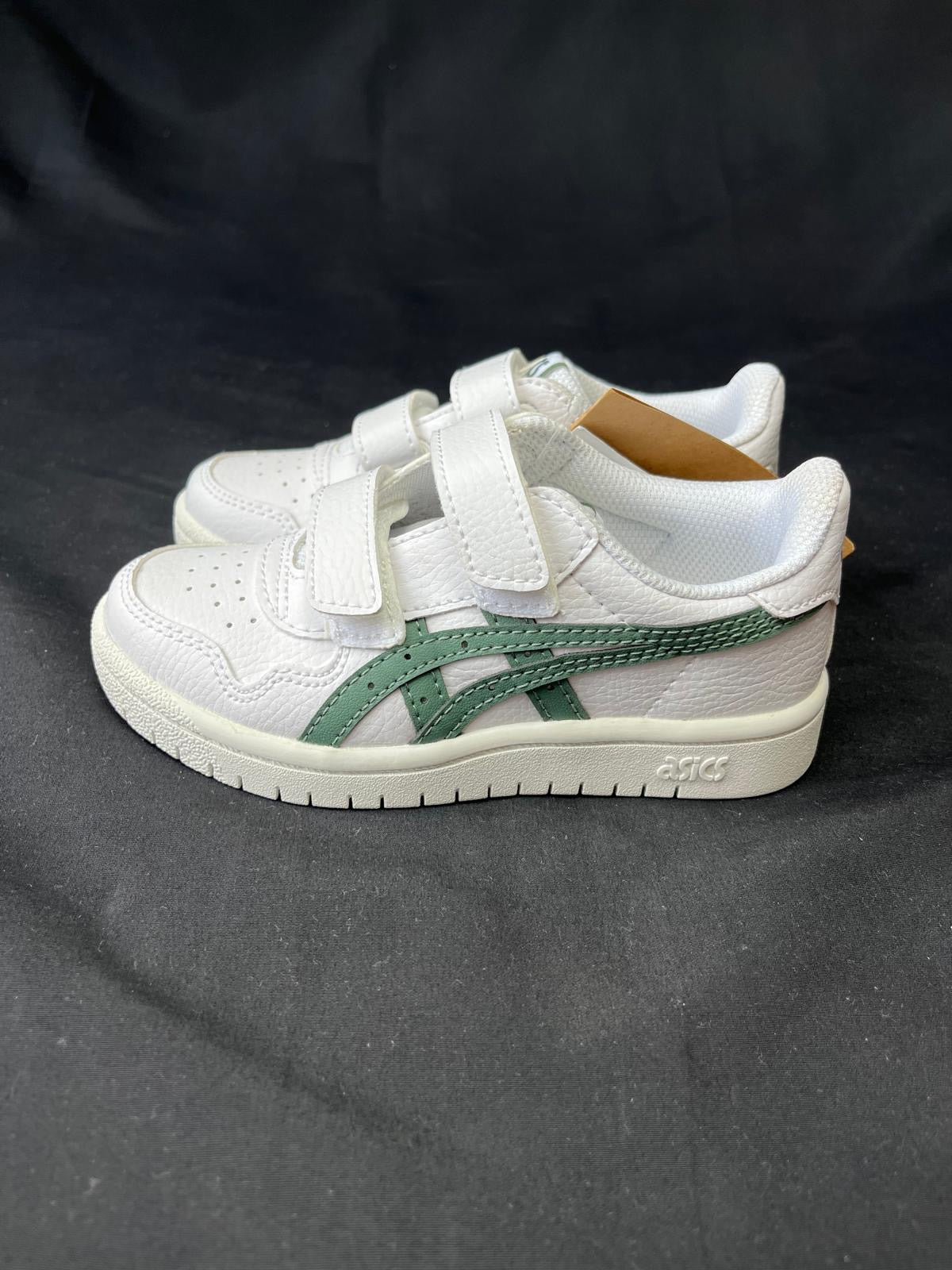 ASICS Japan White Green Kids Trainers