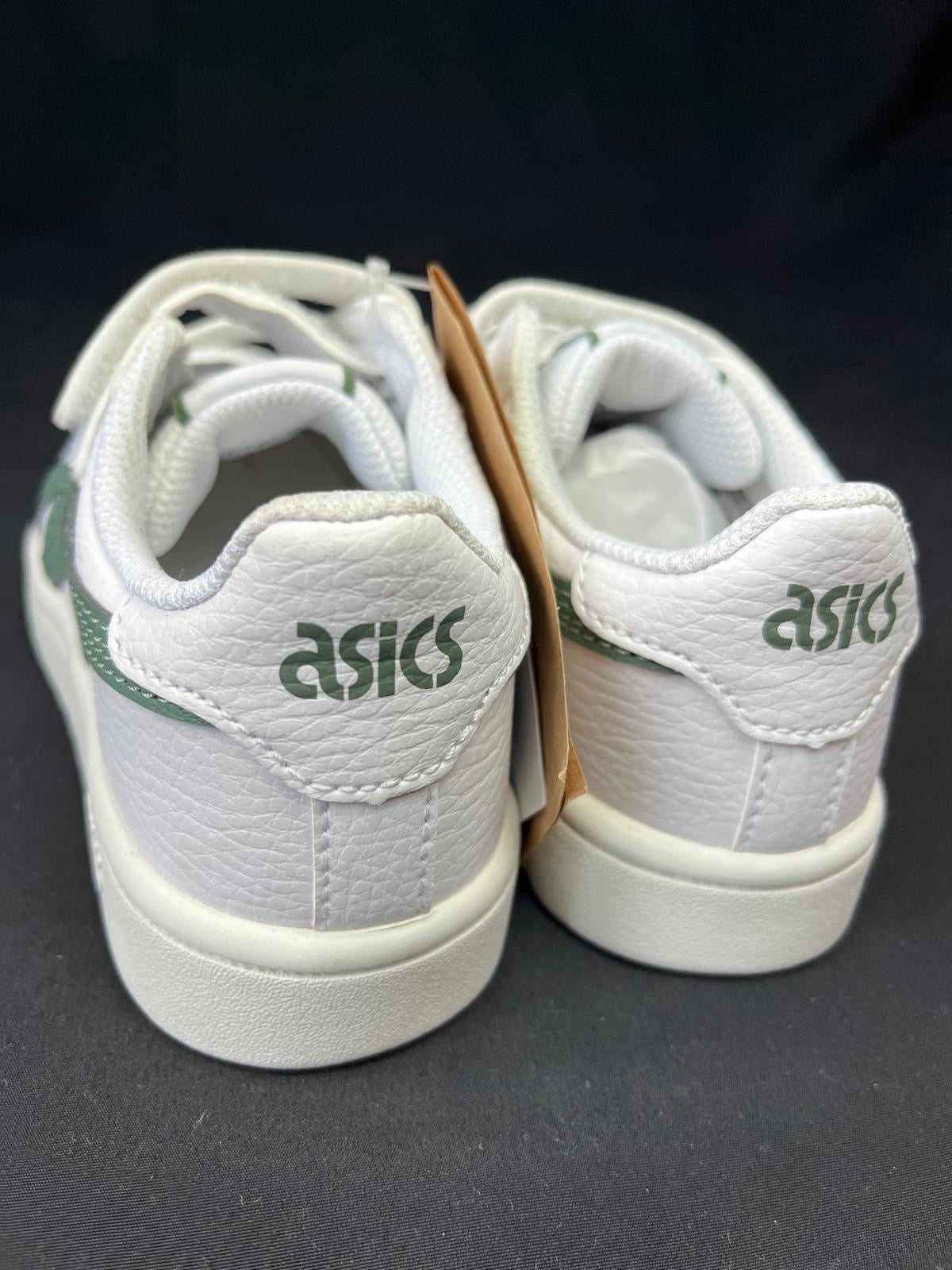 ASICS Japan White Green Kids Trainers