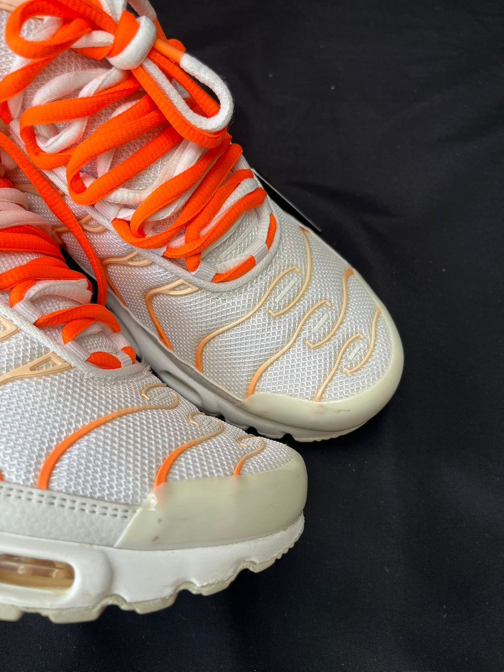 Nike Air Max Plus TN White Orange Trainers