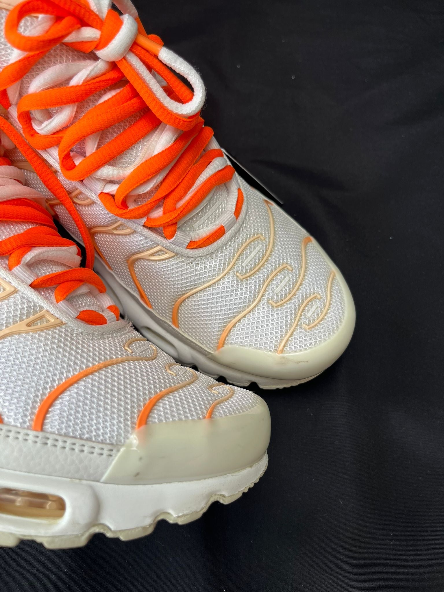 Nike Air Max Plus TN White Orange Trainers