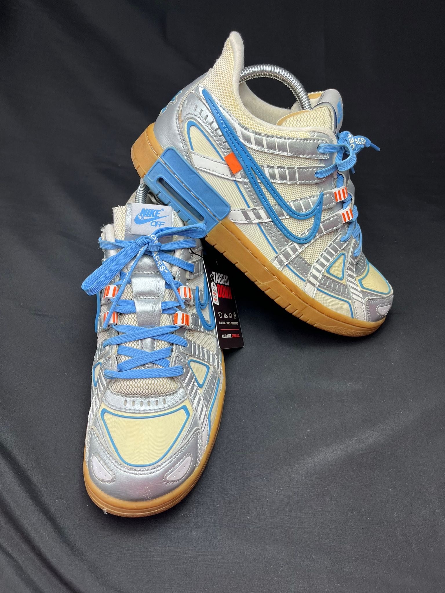 Nike x Off-White Rubber Dunk Silver Blue Trainers