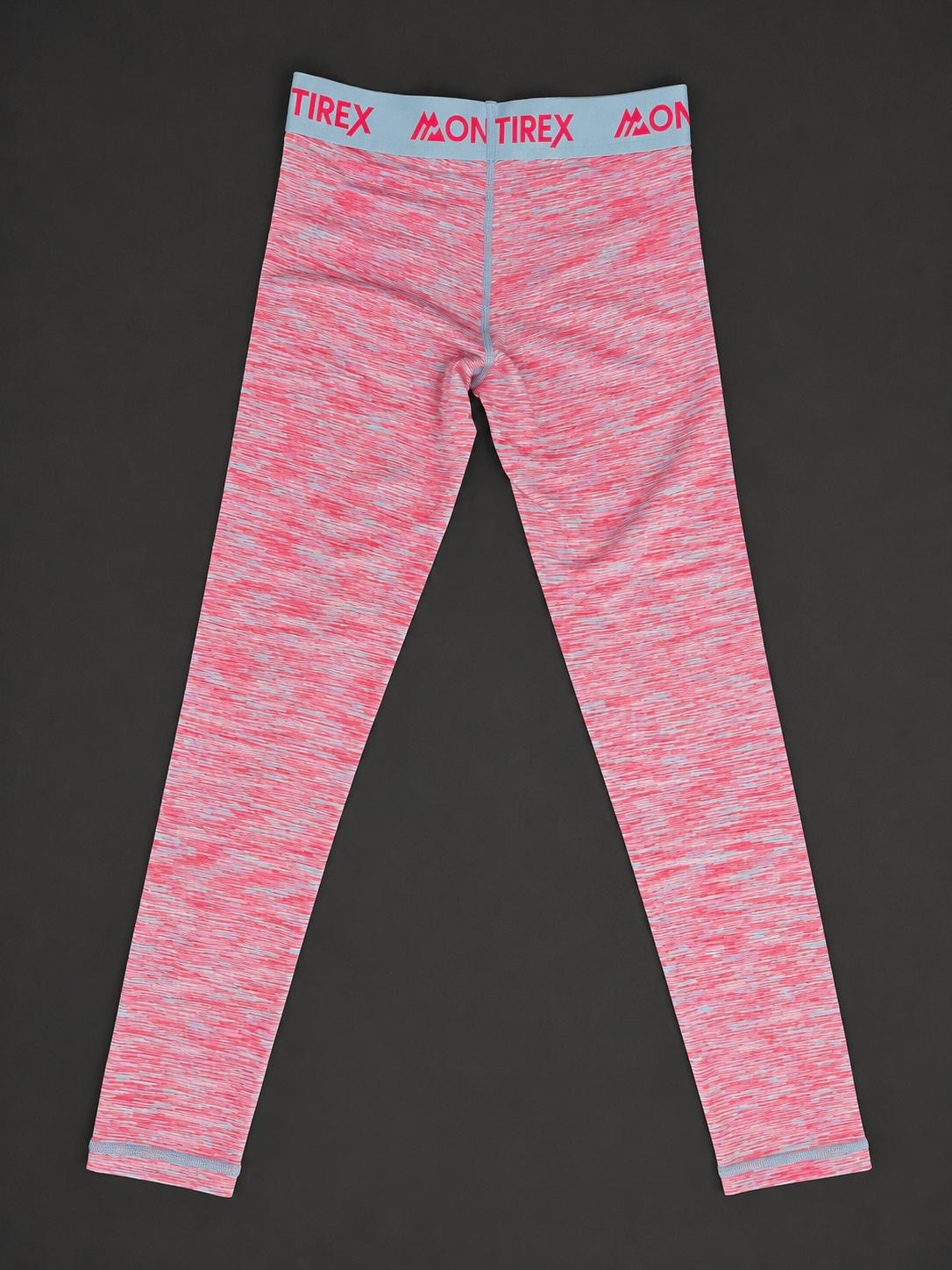 Montirex Girls Pink Marl Performance Leggings