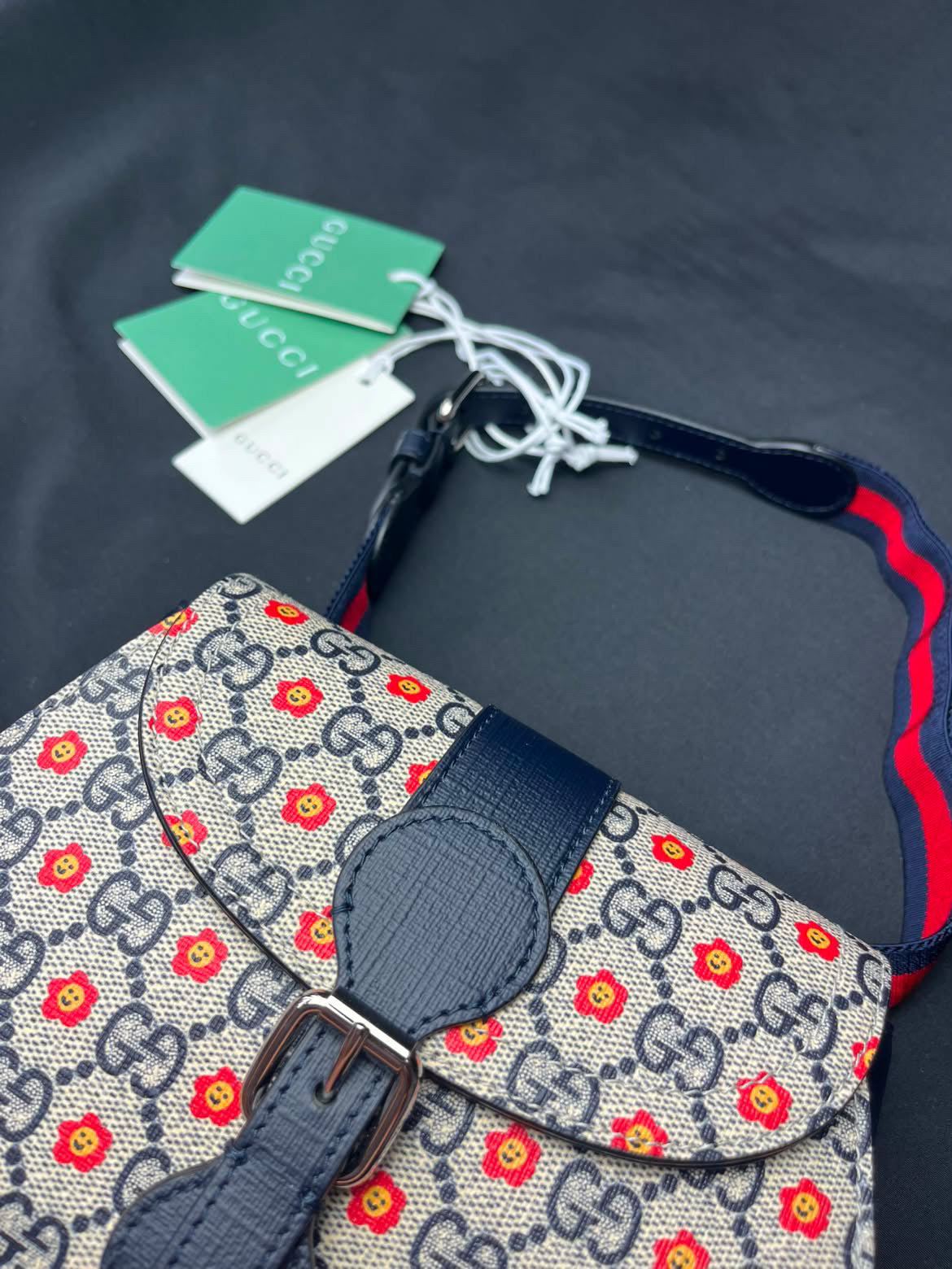 Kids Gucci GG Floral Belt Bag