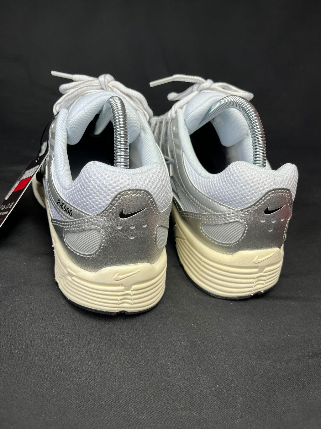 Nike P-6000 White Silver Trainers