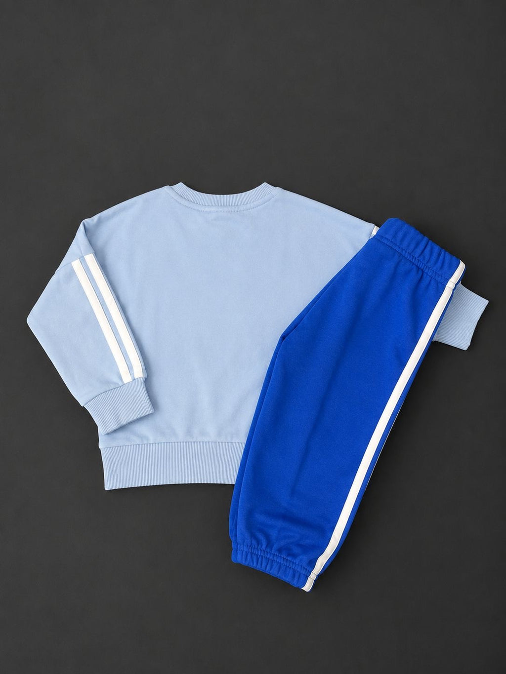 Boys adidas Light Blue & Royal Blue Tracksuit