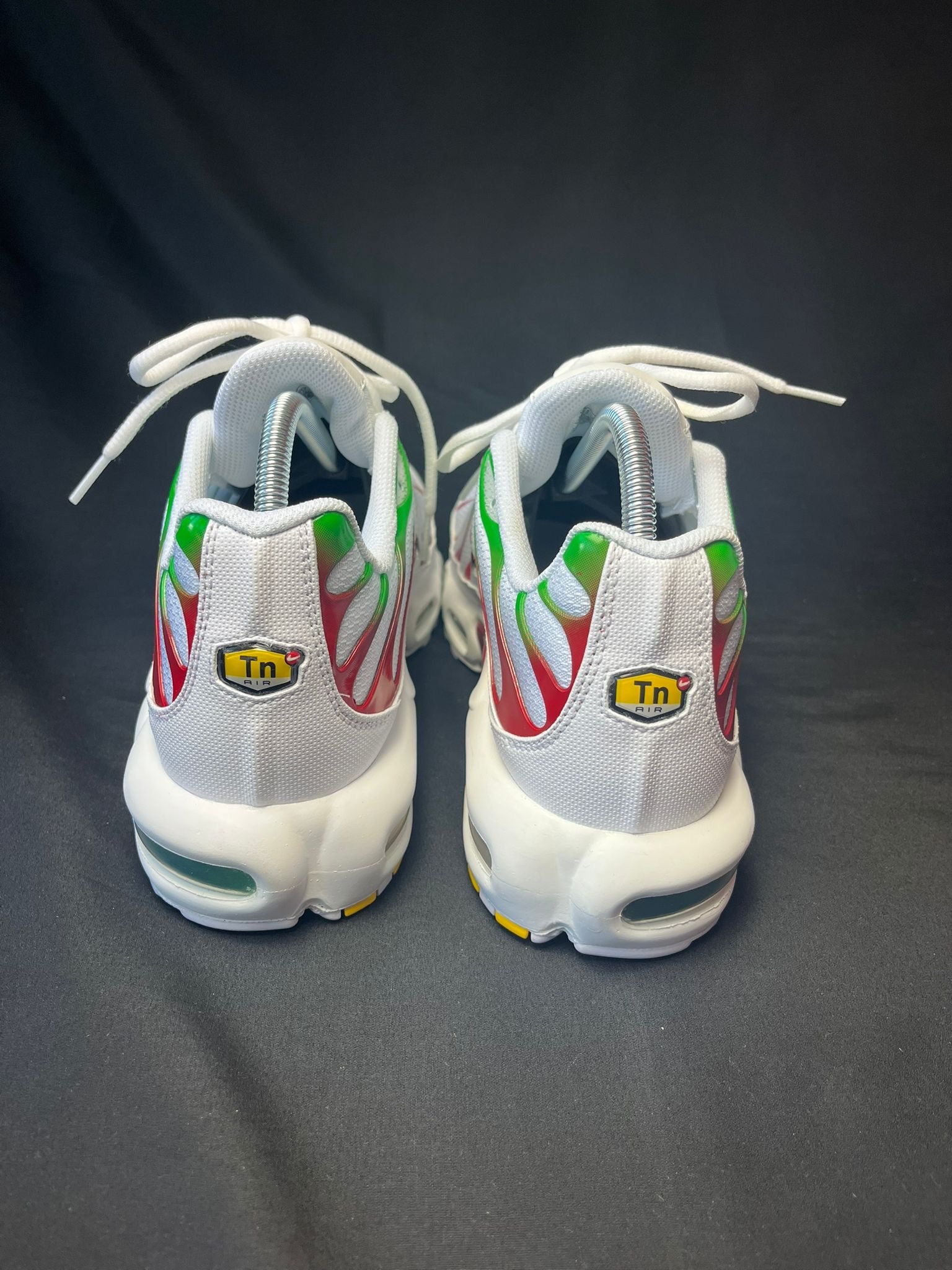 Nike Air Max Plus TN White Green Red Trainers