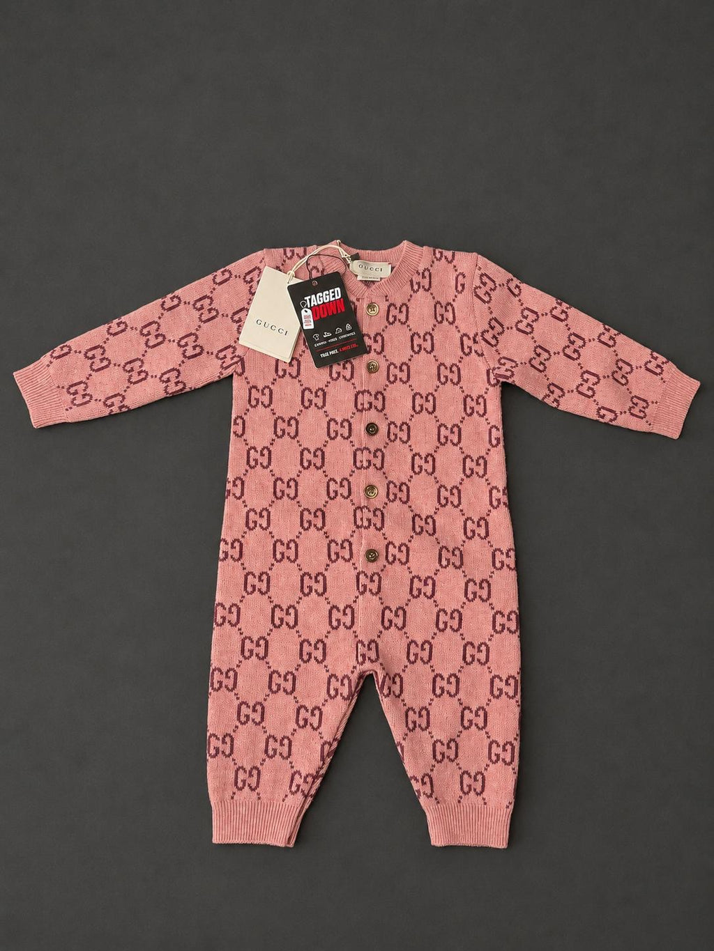 Gucci Baby GG Knit One-Piece