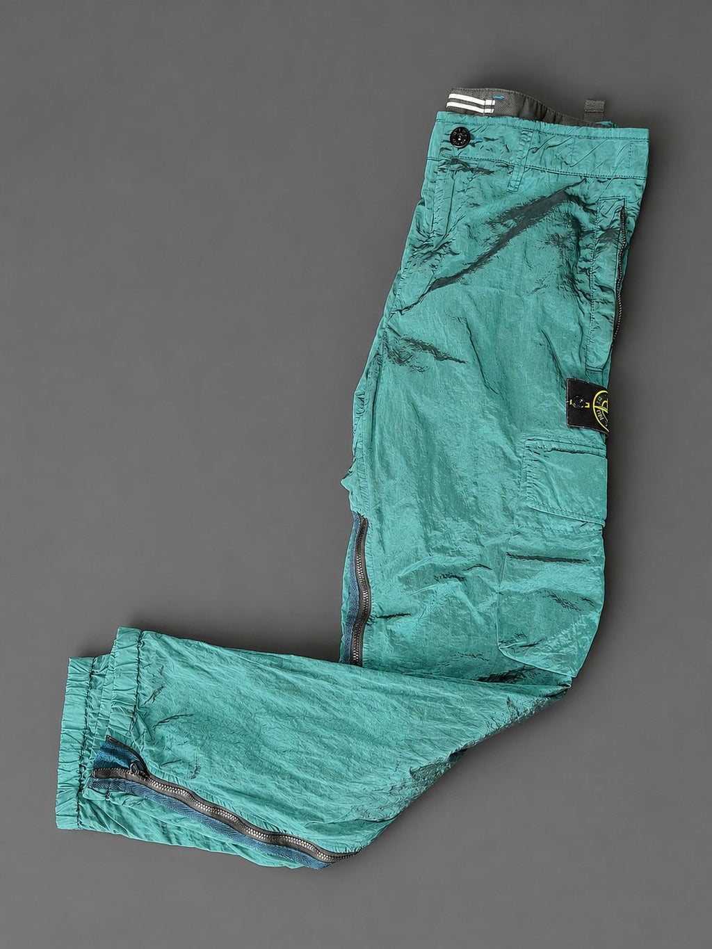 Stone Island Nylon Metal Turquoise Cargo Pants